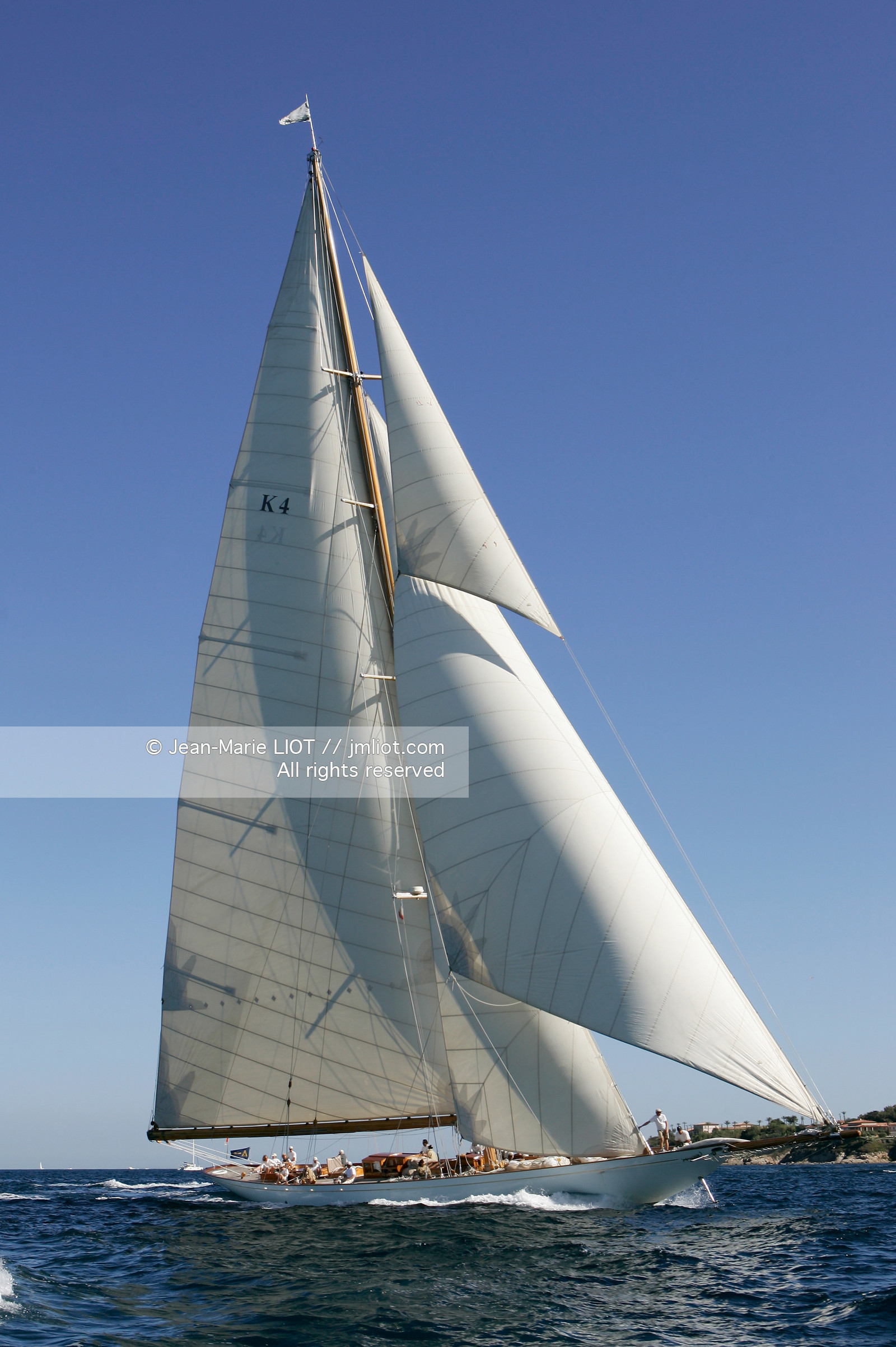 Voiles de Saint-Tropez 2006 à bord du Cambria-PHOTO-© JEAN-MARIE LIOT.