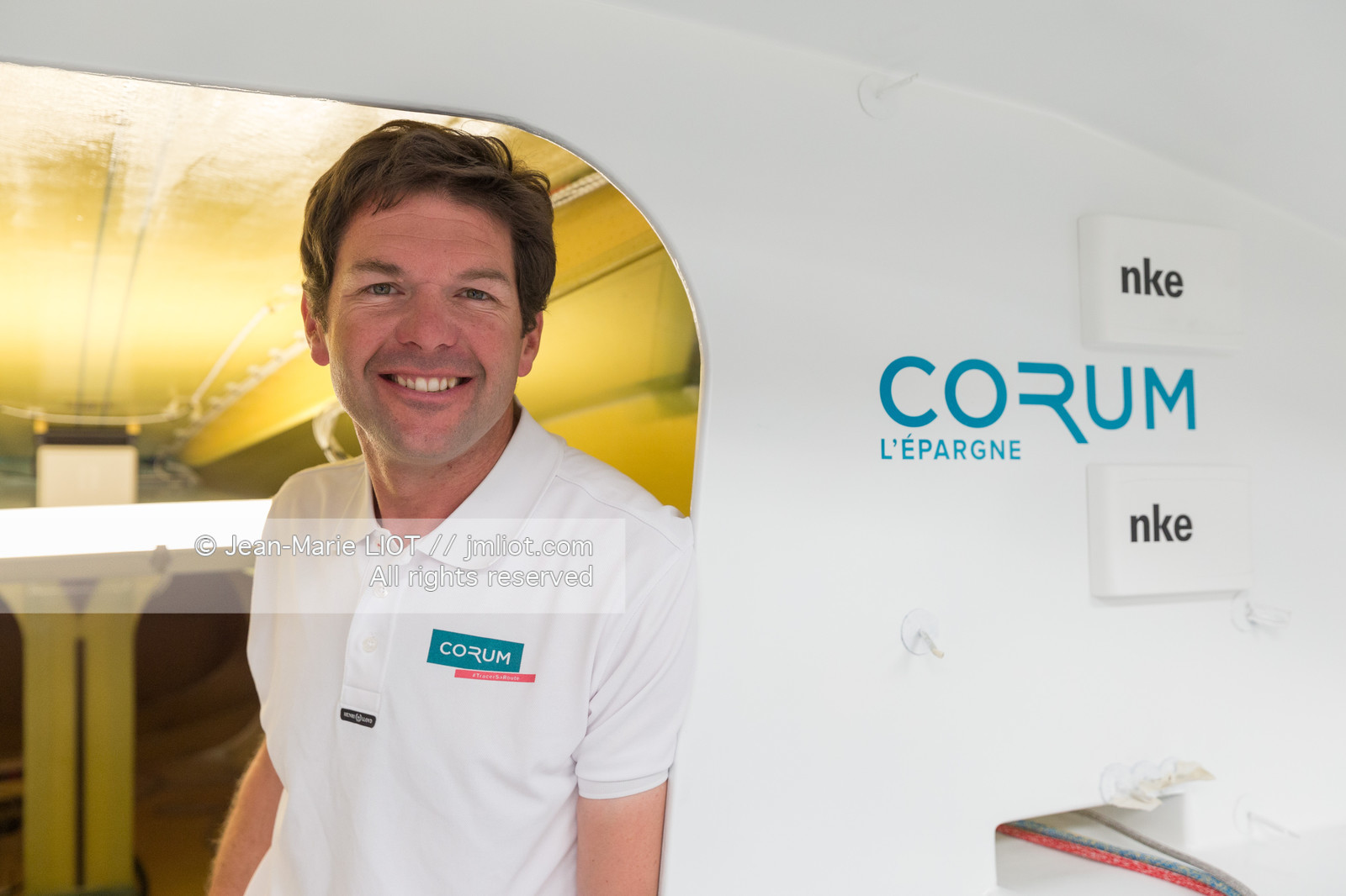 NICOLAS TROUSSEL 2018 - CLASS 40 CORUM - CHANTIER - PORTRAIT