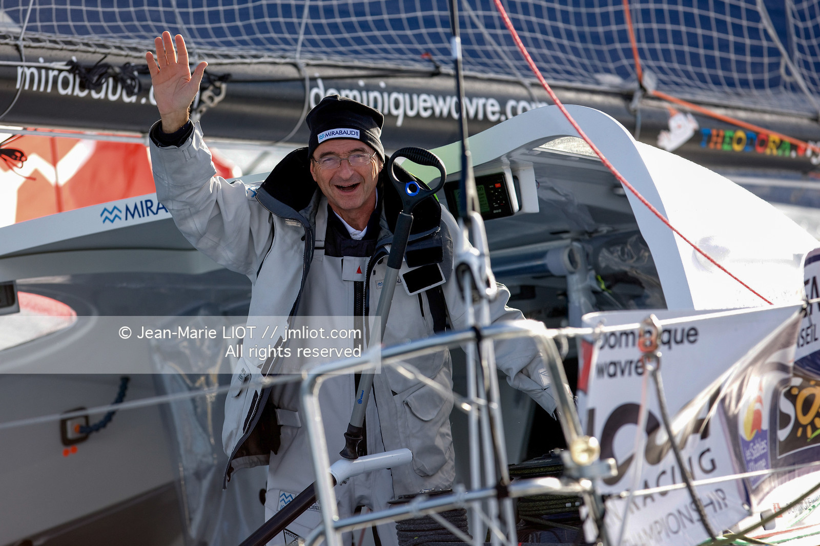 VENDEE GLOBE 2012-2013 - DEPART- JEAN-MARIE LIOT DPPI