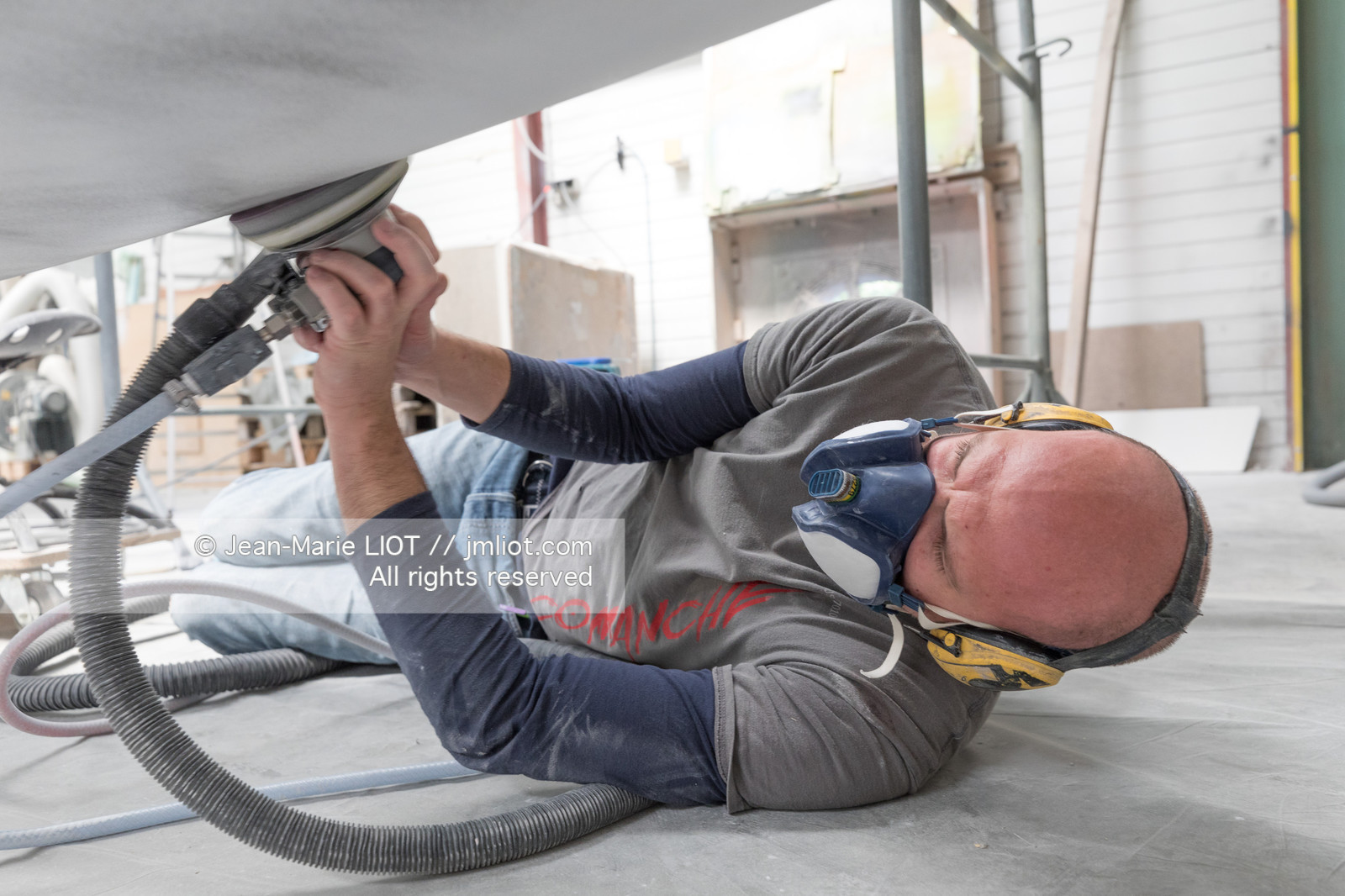 NICOLAS TROUSSEL 2018 - CLASS 40 CORUM - CHANTIER - PORTRAIT