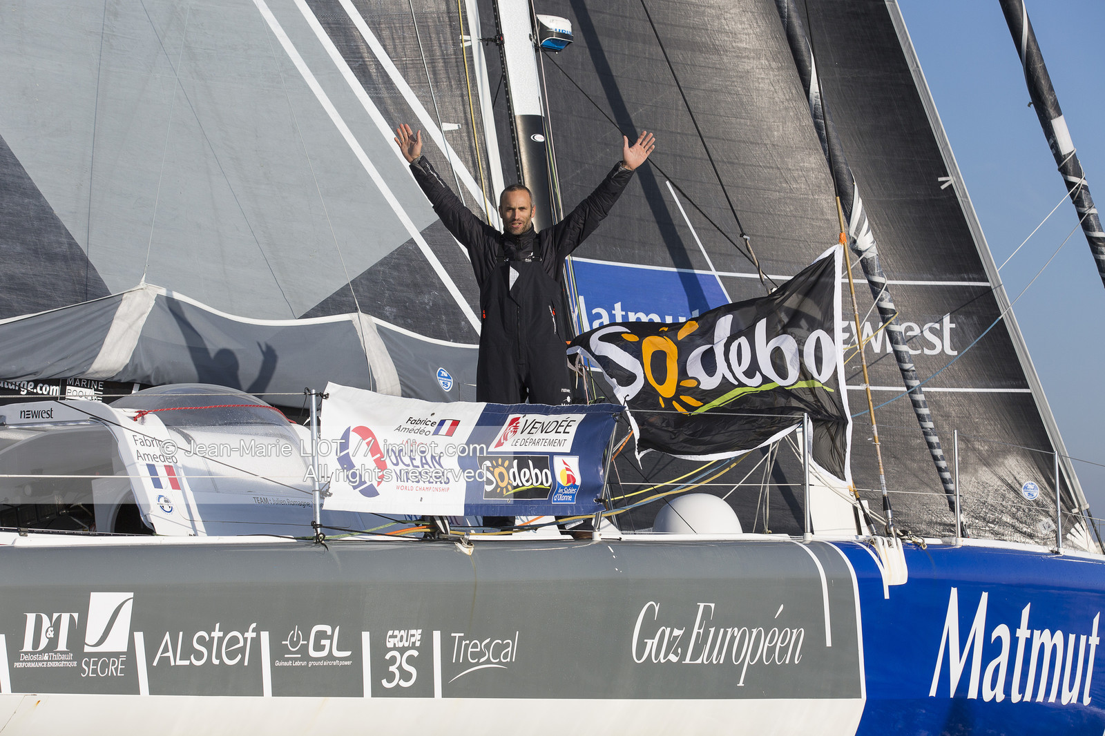 VENDEE GLOBE 2016-2017 - FABRICE AMEDEO - NEWREST-MATMUT - ARRIVEE
