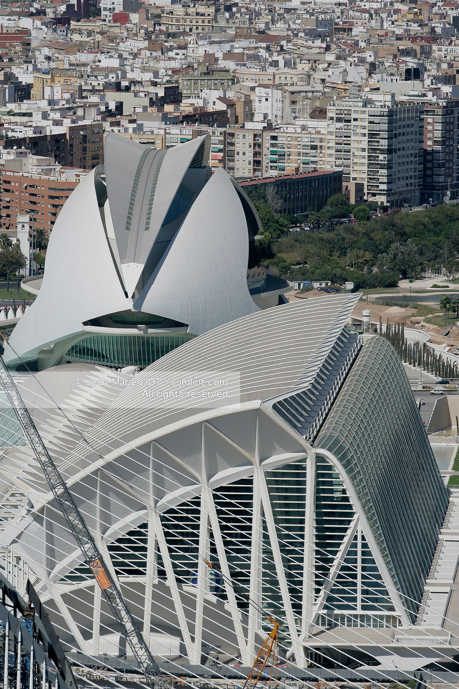 Vue aerienne de Valence, Espagne.photo© Jean-Marie Liot .