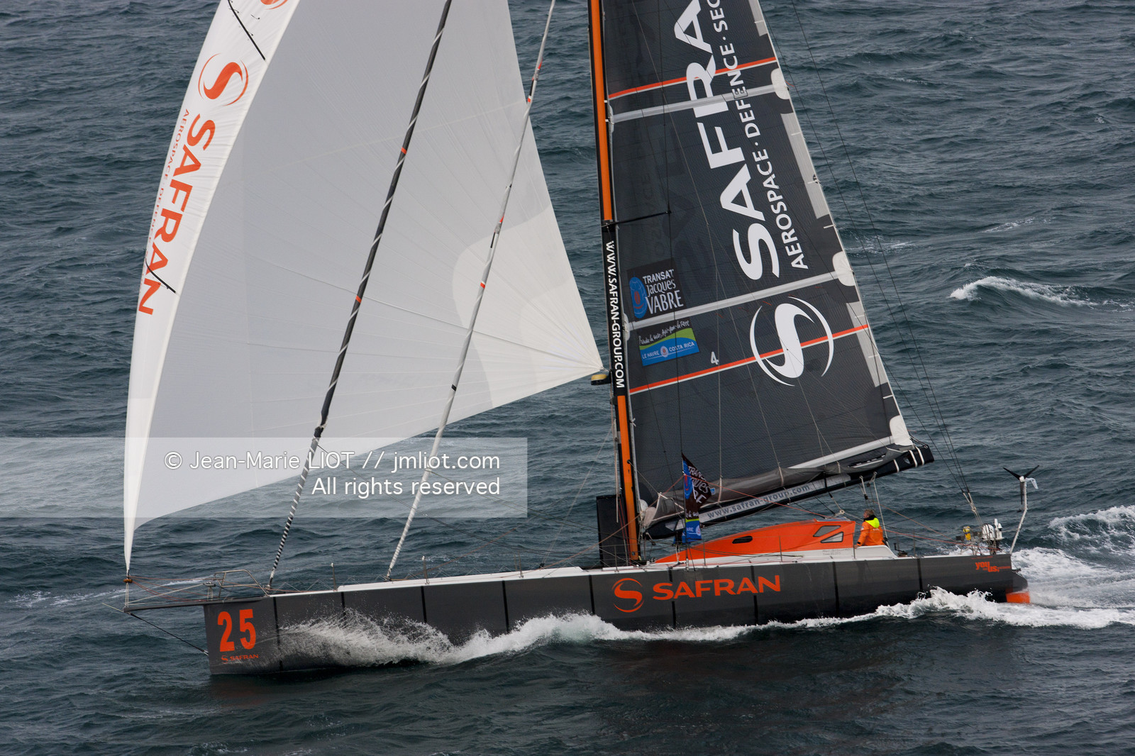 .2011 November, start of transat Jacques Vabre from Le Havre To Guadeloupe. Photo © Jean-Marie Liot