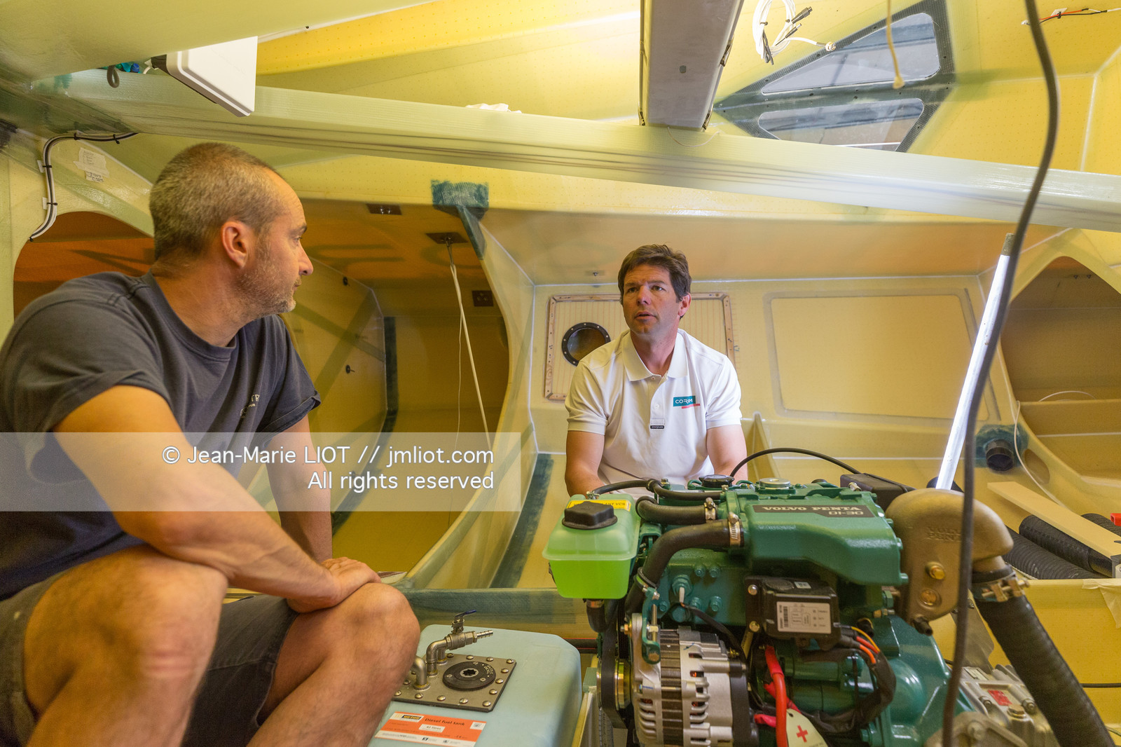 NICOLAS TROUSSEL 2018 - CLASS 40 CORUM - CHANTIER - PORTRAIT